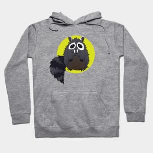 Silly Sitting Raccoon Hoodie